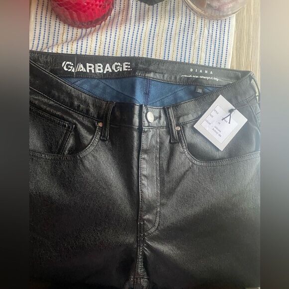 Garbage By Marta Goldschmied Sz 28 DIANA  Mid Rise Straight Leg Black Jeans NWT - Picture 5 of 16